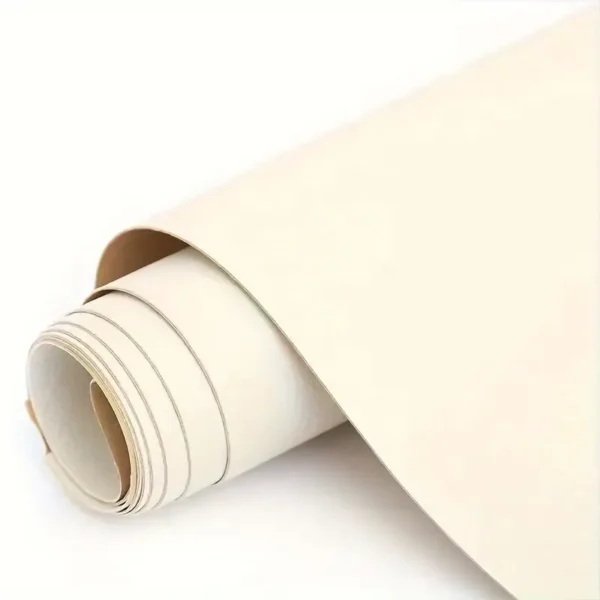 Cream White । Self-Adhesive PU Leather Repair Patch (5 sq. ft. / 13.5×54 inch) । CN-74