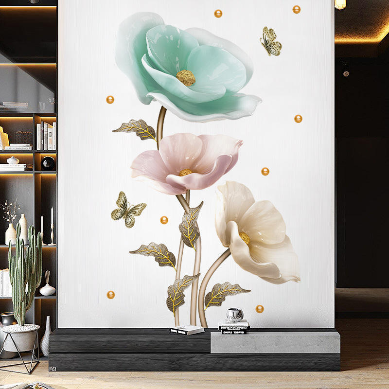 3D Orchid Flower Wall Sticker । CN-12