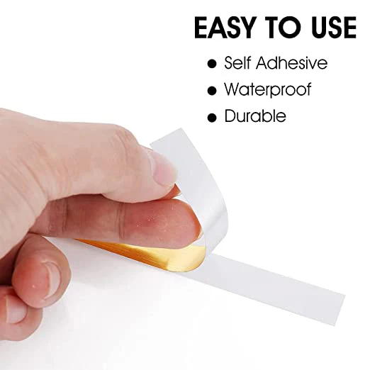 166 Feet (Silver color) Self-Adhesive Waterproof Tile Gap Tape – Floor & Wall Sealing Solution - Image 4