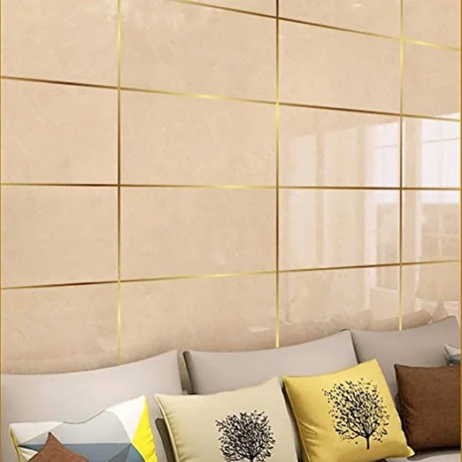 166 Feet (Golden color) Self-Adhesive Waterproof Tile Gap Tape for Floor and Wall Sealing - Image 10