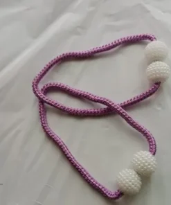 Alternative view of Purple (বেগুনি) Luxury Magnetic Curtain Tie Backs (2 পিস সেট)