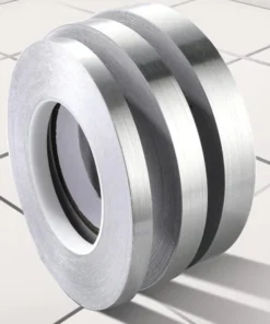 166 Feet (Silver color) Self-Adhesive Waterproof Tile Gap Tape – Floor & Wall Sealing Solution