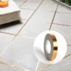166 Feet (Golden color) Self-Adhesive Waterproof Tile Gap Tape for Floor and Wall Sealing