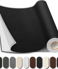 Glossy Black- Self-Adhesive PU Leather Repair Patch (5 sq. ft. / 13.5 x 54 inch)