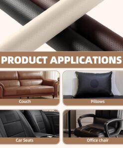 Alternative view of Chocolate- Self-Adhesive PU Leather Repair Patch (5 sq. ft. / 13.5 x 54 inch)