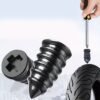 Emergency Tire Repair Kit – Durable Plastic Rubber Plugs for Cars & Motorbikes -1 Box