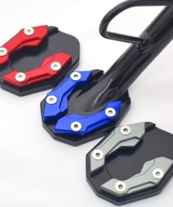 Motorcycle Kickstand Extender – CNC Aluminum Side Stand Enlarged Base Plate | Anti-Slip Parking Support