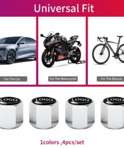 Alternative view of [4 Pcs] Solid Tire Valve Caps with Wrench