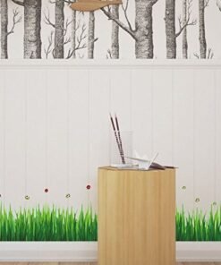 Alternative view of 2Psc - Grass Waterproof Foundation Line Wall Sticker III