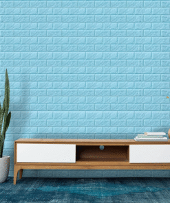 Alternative view of Sky - Self-Adhesive 3D Brick Pattern Foam Wall Sticker-Size: (23 sq. ft. / 27 x 120 inch)