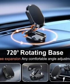 Ultra-Strong Magnetic Car Phone Mount – 720° Swivel Rotation