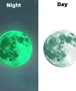 Alternative view of Green-Premium Luminous Moon Art Sticker 30x30cm – Glows All Night