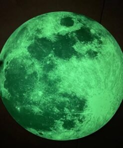 Green-Premium Luminous Moon Art Sticker 30x30cm – Glows All Night