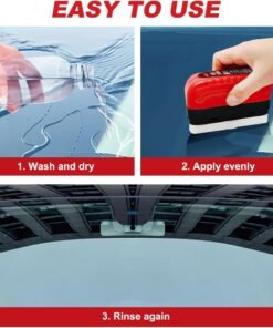 Alternative view of Automotive Glass Oil Film Cleaning Brush – Crystal Clear Visibility Every Drive