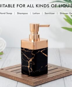 Alternative view of 2Pcs - Luxury Marble Soap Dispenser [White +Dark Black Chocolate]