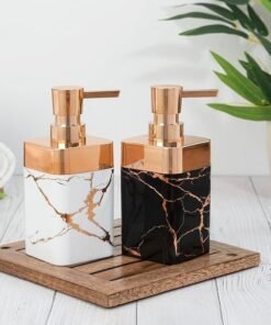 Alternative view of 1Pc Dark Black Chocolate- Luxury Marble Soap Dispenser