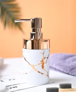 1Pc White- Luxury Marble Soap Dispenser