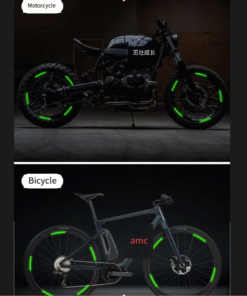 Alternative view of 40Pcs- Car & Bike Wheel Rim Reflective Stickers । Safe Night Driving Visibility Strips
