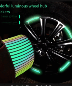 40Pcs- Car & Bike Wheel Rim Reflective Stickers । Safe Night Driving Visibility Strips
