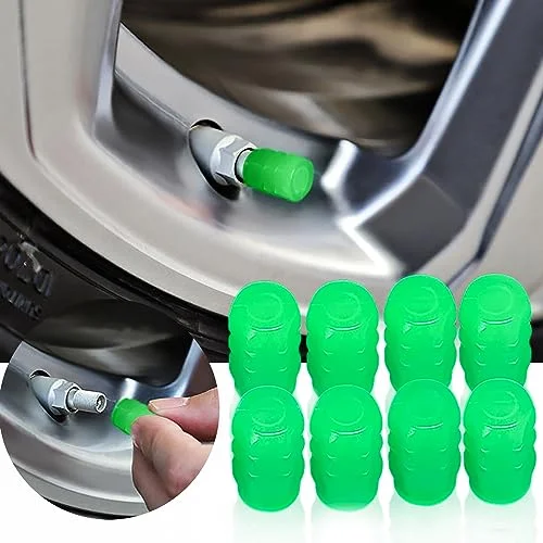 4 PCs । Universal Luminous Tire Valve Cap । CN-20 - Image 9