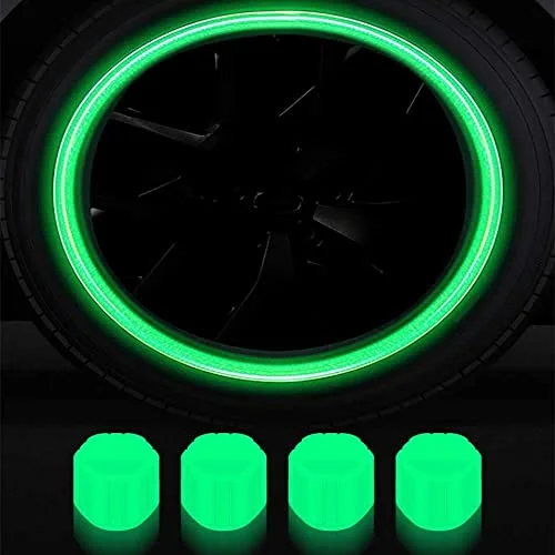 8 PCs । Universal Luminous Tire Valve Cap । CN-20 - Image 11