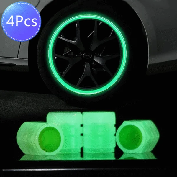8 PCs । Universal Luminous Tire Valve Cap । CN-20