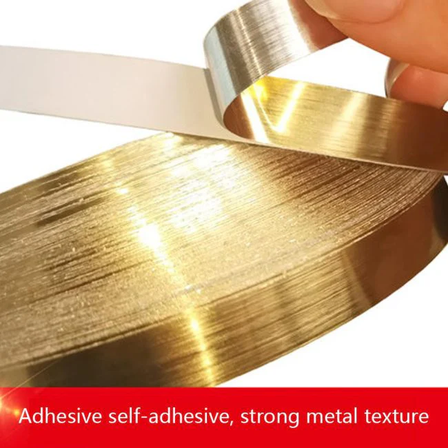 Golden । Self-Adhesive 1-Line Waterproof Tiles Gap Tape (1×5000 cm) । CN-15 - Image 7