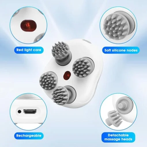 Smart Scalp Massager with Red Leaser । CN-81 - Image 5