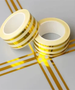 3 PCs । Self-Adhesive 3-Line Waterproof Tiles Gap Tape (Golden) । CN-16