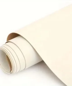 Cream White । Self-Adhesive PU Leather Repair Patch (10 sq. ft. / 27×54 inch) । CN-74