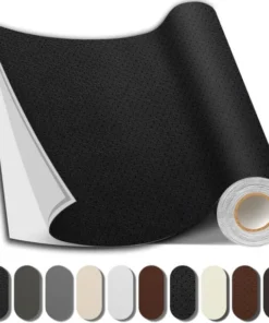 Black । Self-Adhesive PU Leather Repair Patch (10 sq. ft. / 27×54 inch) । CN-74