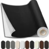 Black । Self-Adhesive PU Leather Repair Patch (5 sq. ft. / 13.5×54 inch) । CN-74